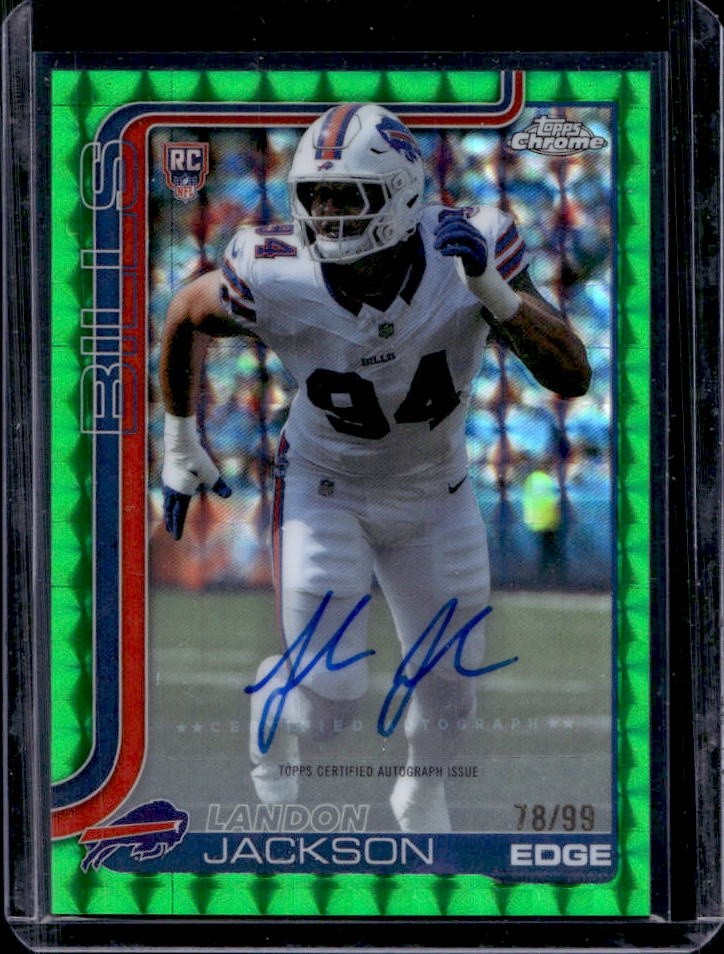 Landon Jackson Topps Chrome Rookies Autograph #LJ Green Refractor