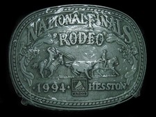 UD13114 NOS NFR 1994 NATIONAL FINALS RODEO HESSTON COLLECTOR BELT BUCKLE