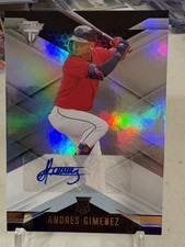 2021 Panini Chronicles Titanium Rookie Card Autograph  Andres Gimenez