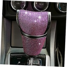 Bling Auto Shift Gear Cover, Knob Gear Stick Crystal Glitter Bling Pink