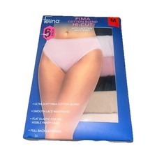 Felina Women's Size Medium Hi-Cut with Lace Trim, 6-pack