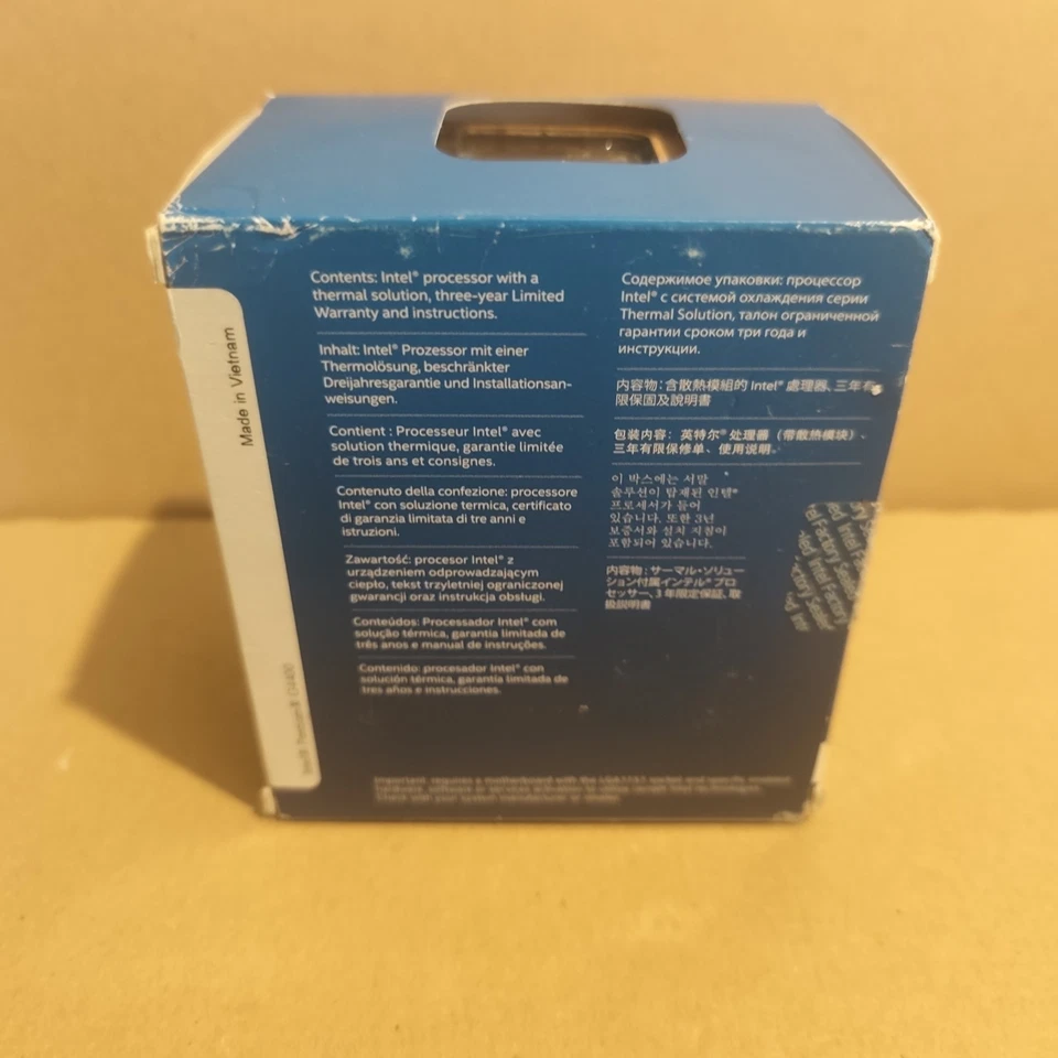 Intel Pentium G4400 3.3ghz LGA1151 CPU with Fan New Still Sealed In Box - Image 3 of 4