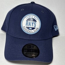 Tampa Bay Rays Game Day New Era 39Thirty Stretch Fit Hat Cap Size M/L Navy NWT