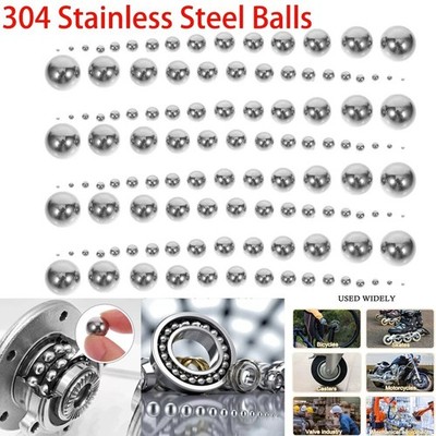 304 Stainless Steel Bearing Balls Precision Solid Ball Bearings 1mm-10mm Dia