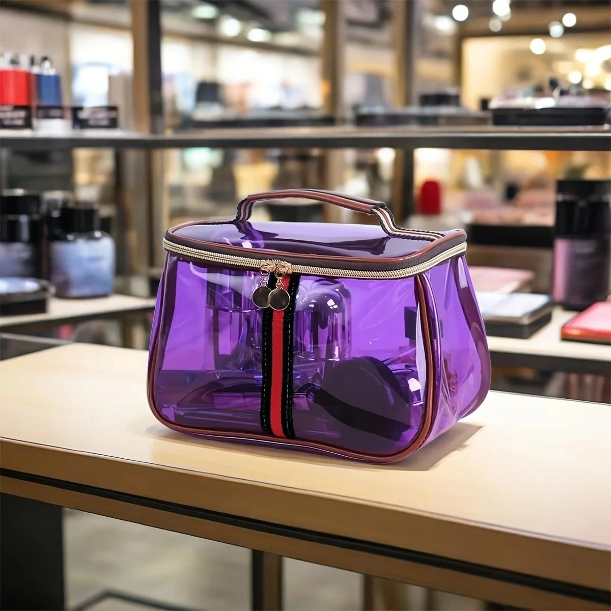 💄 Transparent Large Capacity Women’s Makeup Bag Waterproof PVC Travel Toiletry