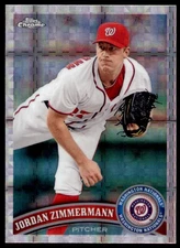 2011 Topps Chrome #102 Jordan Zimmermann X-Fractors