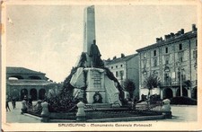 Savigliano Italy Monumento Generale Arimondi Historic Square Scene 19 Postcard