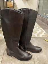 NWOB Arturo Chiang Dark Brown High Riding Boots SZ 8 Retail 189.