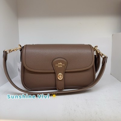 COACH ボディバッグ ブラウン 公式】コーチアウトレット | サリバン フラップ クロスボディ バッグ