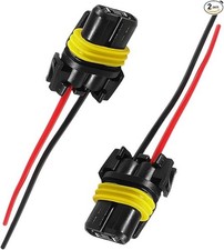2 PCS 9005 9006 9012 HB3 HB4 Female Adapter Wiring Harness Socket Style: 2 PCS