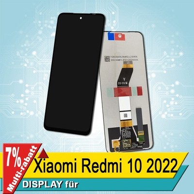 Display Für Xiaomi Redmi 10 2022 Bildschirm Lcd Schwarz