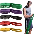 Resistance Bands Set of 5 Natural Latex Pull Up Exercise Men Women