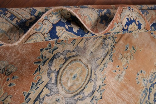 Orange Distressed Traditional Area Rug 6x9 Vintage Handmade Wool for Living Room - Picture 19 of 22