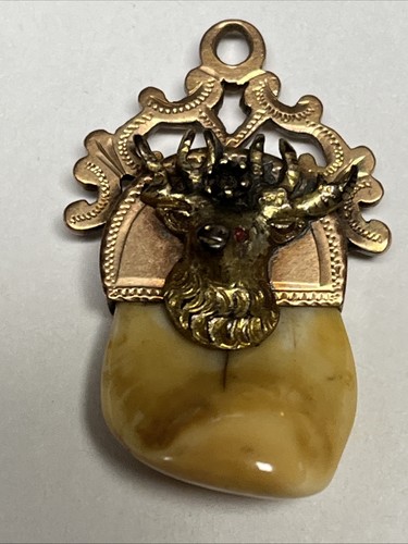 Antique Etna, Pa 932 Lodge BPOE Elk’s Tooth Pendant