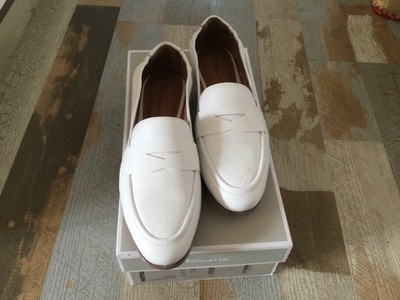 Tamaris NEU, weiss, Gr.38, Leder, OVP, Slipper