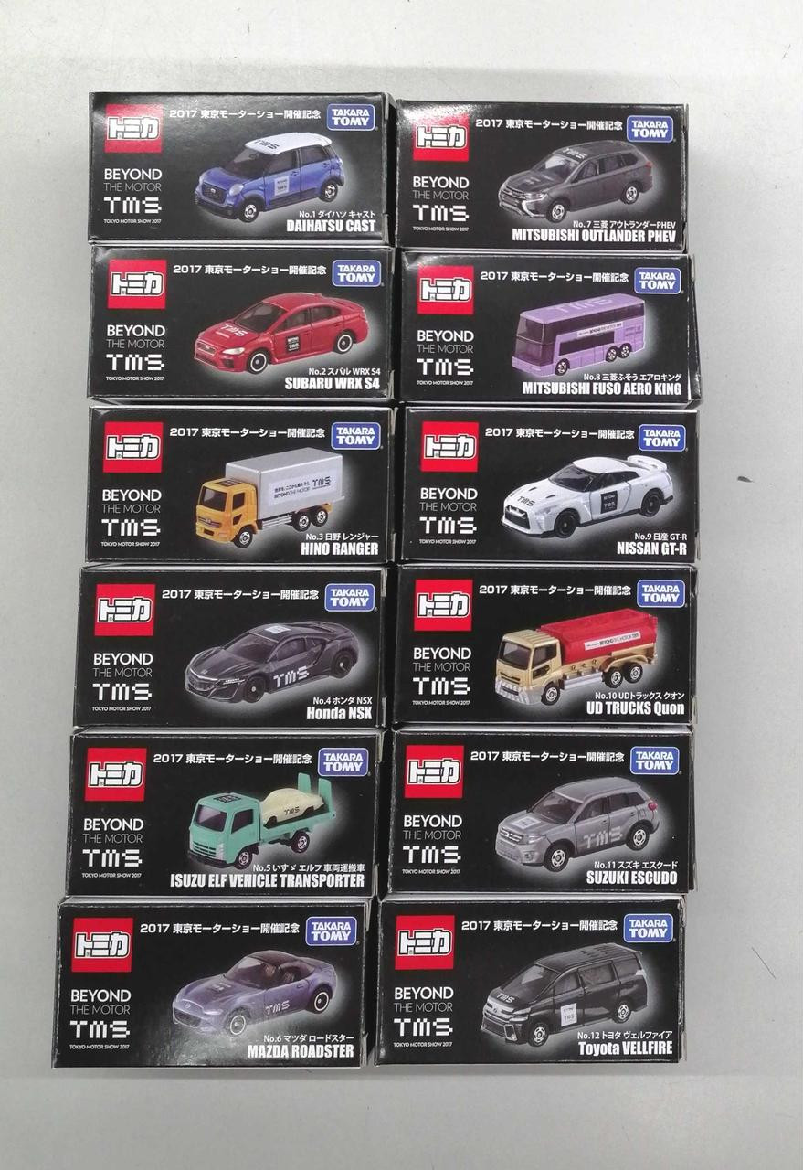 TOMY Tomica 2017 Tokyo Motor Show Commemorative 12-Car Set