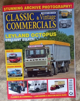 Classic & Vintage Commercials magazine Feb 2026 Leyland Octopus Brilliant Bulker