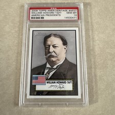 2009 Topps Heritage American Presidents PSA 10 #AP27 William Howard Taft
