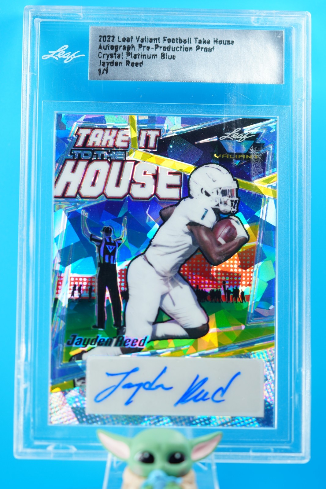 2022 Leaf JAYDEN REED Take it to the House Proof Auto RC 1/1