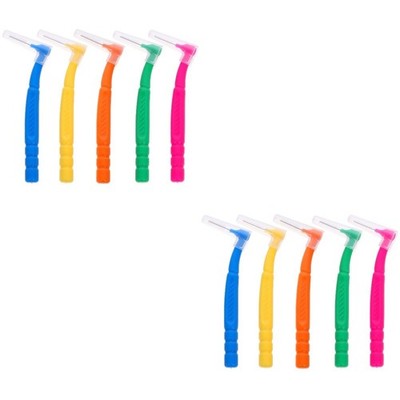 2 Pack Soft Tooth Brush for Adults Interdental Brushes Multifunctional Cleaning