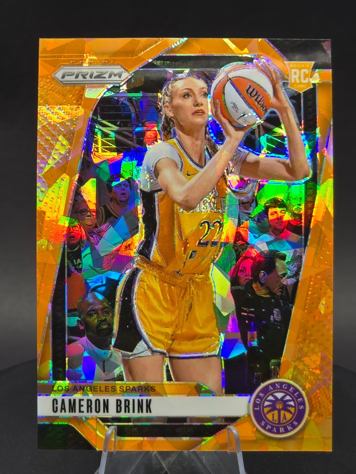 2024 Prizm Cameron Brink #127 Orange Cracked Ice Prizm WNBA RC