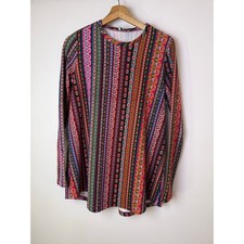 Show Me Your Mumu John Bell Tunic Top Boho Stripe Medium