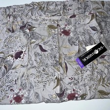 Vintage Sag Harbor Women  s Large Rayon Floral Button-Front Long Skirt with tags