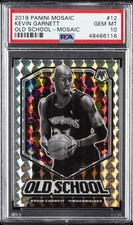 2019 PANINI MOSAIC OLD SCHOOL MOSAIC #12 KEVIN GARNETT PSA 10