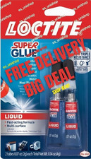 Super Glue 0.07 Oz. Liquid Clear 2 Pack Tubes Each 