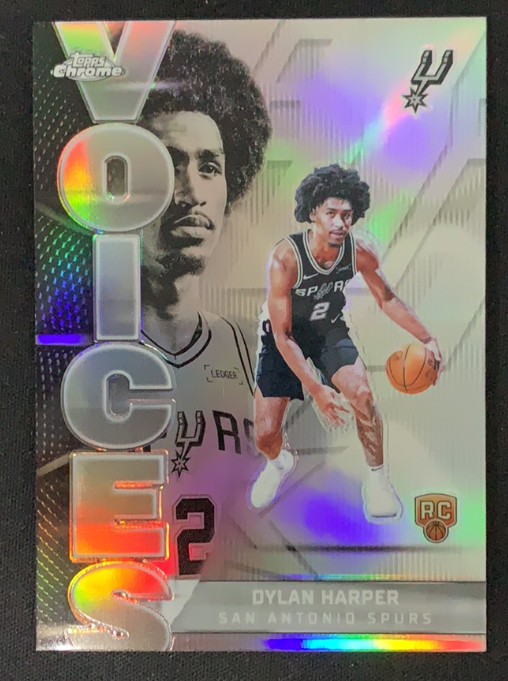 Dylan Harper 2025-26 Topps Chrome Refractor Voices RC Spurs #VS-7