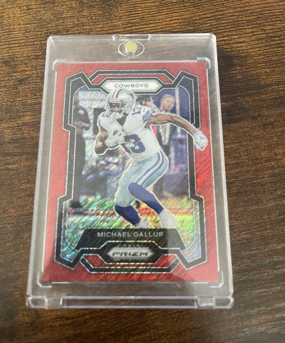 Panini Prizm 2023 Michael Gallup #79 Red Prizm 34/35 Dallas Cowboys