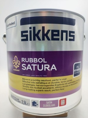 Sikkens Rubbol Satura, lösungsmittelbasierter Seidenganz-Lack, weiß, 1L-2,5L