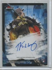 Taylor Kohlwey 2024 Topps Finest Blue Refractor Autograph Rookie #025/150