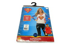 New Women s Medium Dress Size 10-14 Supergirl Adult Costume Rubies Shirt Cape