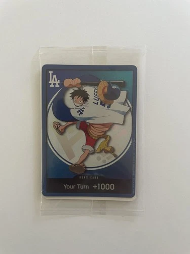 2026 ONE PIECE LA DODGERS MONKEY D LUFFY DON CARD PROMO 7/2/26 IN HAND! SEALED