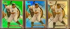 2023 Topps Finest Miguel Cabrera GreenSparkle/125 SkyBlue/300 Refractor &16 Base