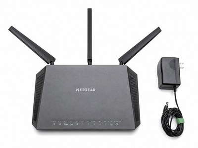 NETGEAR Nighthawk R7000 AC1900 Dual Band WiFi Router w/ Power Adapter Bundle