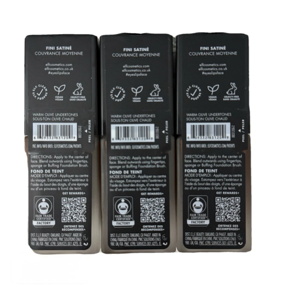 elf Flawless Satin Foundation Shade: 620 Expresso (3 Pack) - Image 4 of 4
