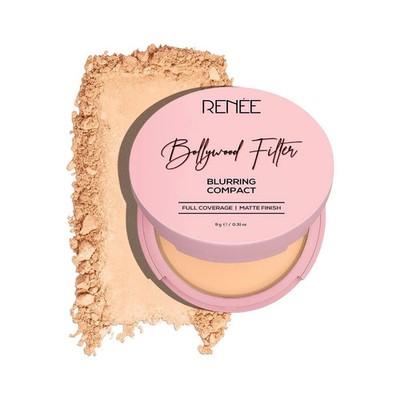 RENEE Bollywood Filter Blurring Compact Beige Blur Blurs Pores & Blemishes 9g 