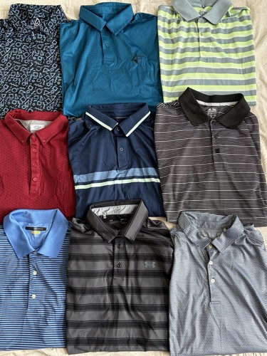 Lot of 5 Random Golf Polo Shirts Sizes Medium-2XL Pick Size!