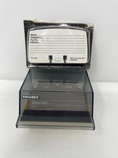 Vintage Rolodex S300C Mini Desktop Card File Dividers  100 Cards Made in USA