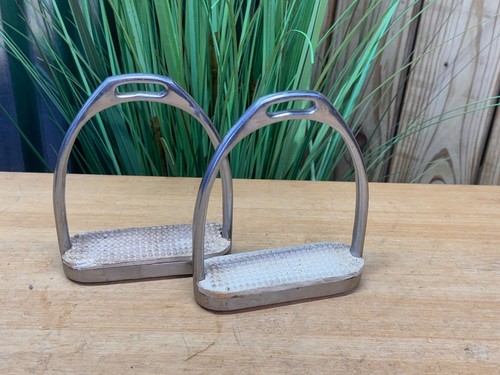 Nice QUALITY Stainless Steel English Stirrup IRONS ~ 4 3/4"