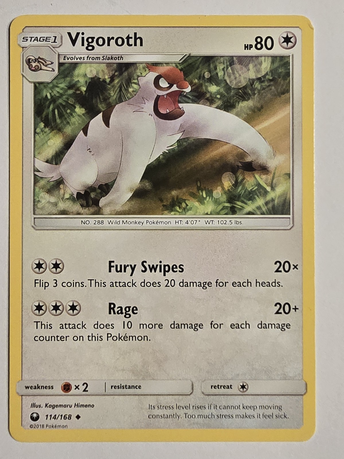 Vigoroth 114/168 Sm-Celestial Storm Regular