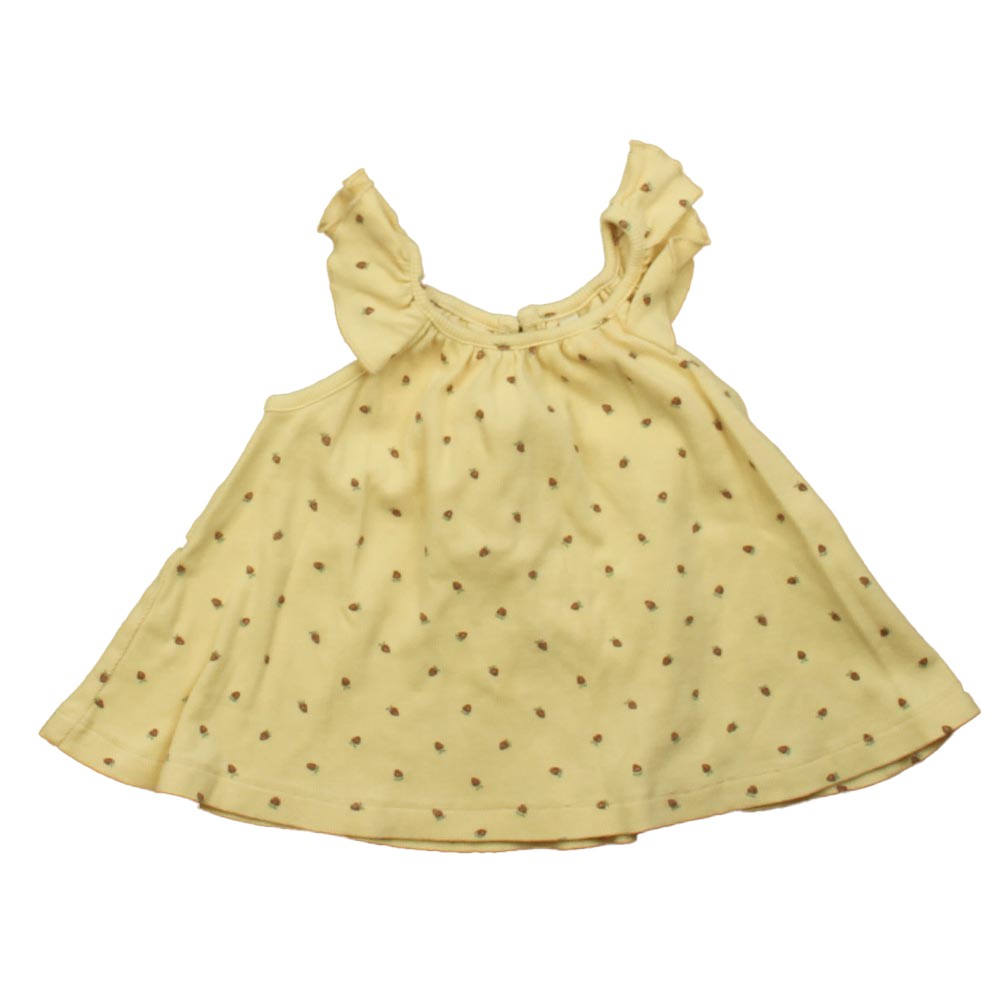 Quincy Mae 3-6M Ruffle Swing Dress with Strawberries Toddler Baby Girls
