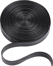 5m Umklappbare Lederstreifen Kunstlederband 15mm Breit Lederbesatzband Schwarzes