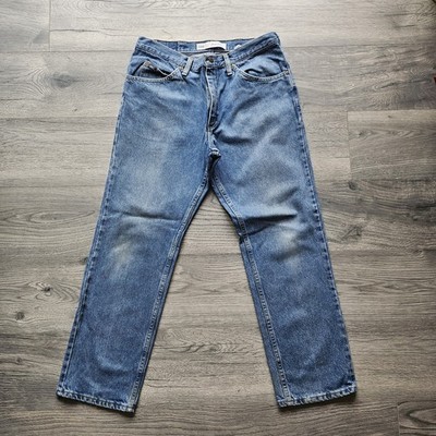 Lee Regular Fit Jeans Herren W34 L28 Blau Waschung Straight Leg Top Zustand 