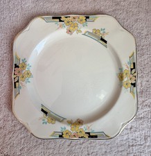Johnson Brothers Vintage Art Deco Style Victorian Florida Octagonal Plate