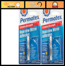 Extreme Rearview Mirror Adhesive Kit - Professional Strength, White, 2 Pack