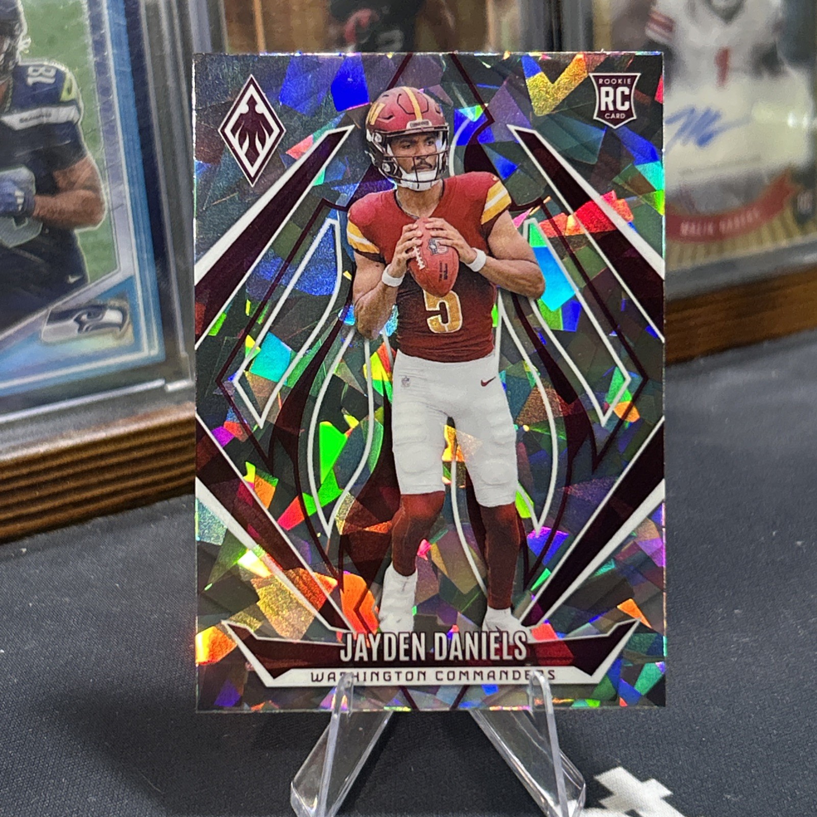 2024 Panini Phoenix Cracked Ice Jayden Daniels Rookie Card #198!