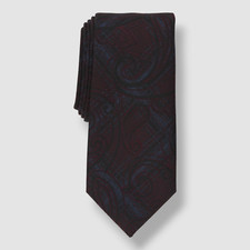 Alfani Men's Red Nielsen Paisley Neck Tie 56X3.0